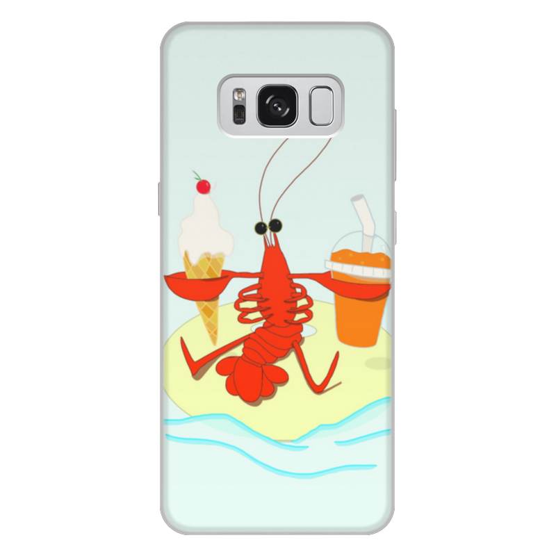 Printio Чехол для Samsung Galaxy S8 Plus, объёмная печать Подарок для рака. рак. отпуск. отдых. лето. ультратонкий силиконовый чехол накладка для samsung galaxy s21 plus с принтом море подсолнухов