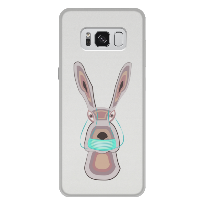 Printio Чехол для Samsung Galaxy S8 Plus, объёмная печать Зайчик в маске printio чехол для samsung galaxy s8 plus объёмная печать жаба в маске