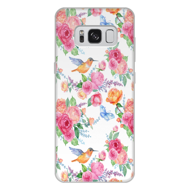 Printio Чехол для Samsung Galaxy S8 Plus, объёмная печать Цветы