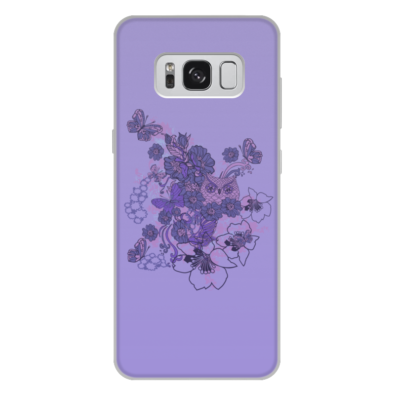 Printio Чехол для Samsung Galaxy S8 Plus, объёмная печать Сова в цветах printio чехол для samsung galaxy s8 объёмная печать сова