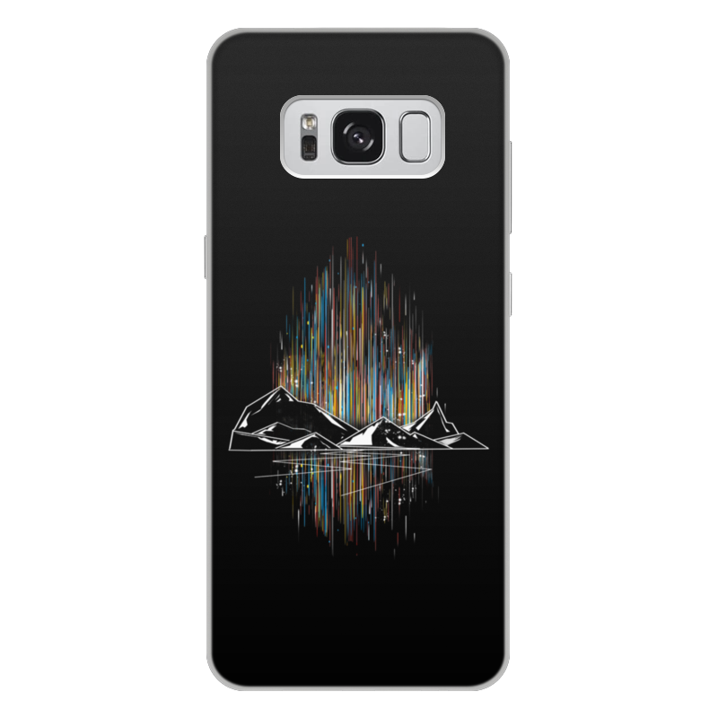 Printio Чехол для Samsung Galaxy S8 Plus, объёмная печать Неоновые горы