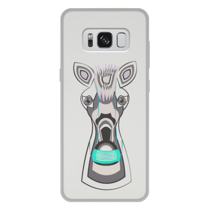 Printio Чехол для Samsung Galaxy S8 Plus, объёмная печать Зебра в маске