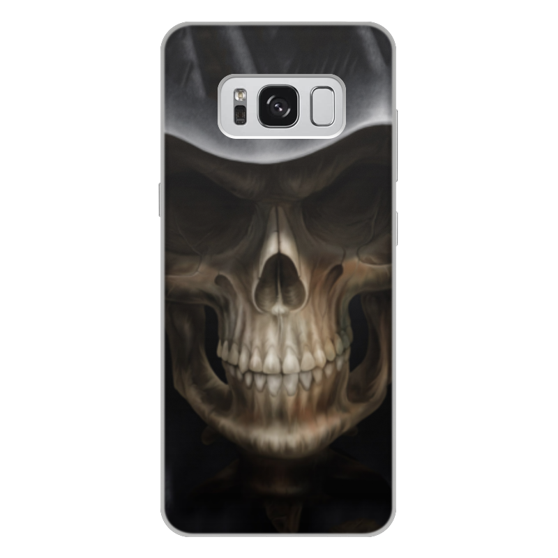 Printio Чехол для Samsung Galaxy S8 Plus, объёмная печать Череп в капюшоне printio чехол для samsung galaxy s8 plus объёмная печать люблю тебя до мозга костей