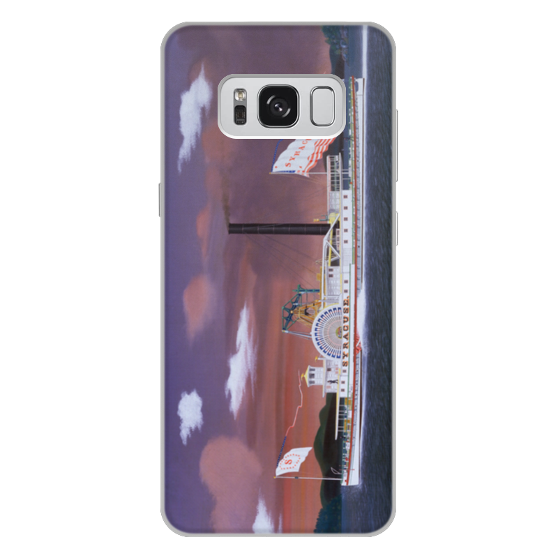 Printio Чехол для Samsung Galaxy S8 Plus, объёмная печать Пароход syracuse (джеймс бард)