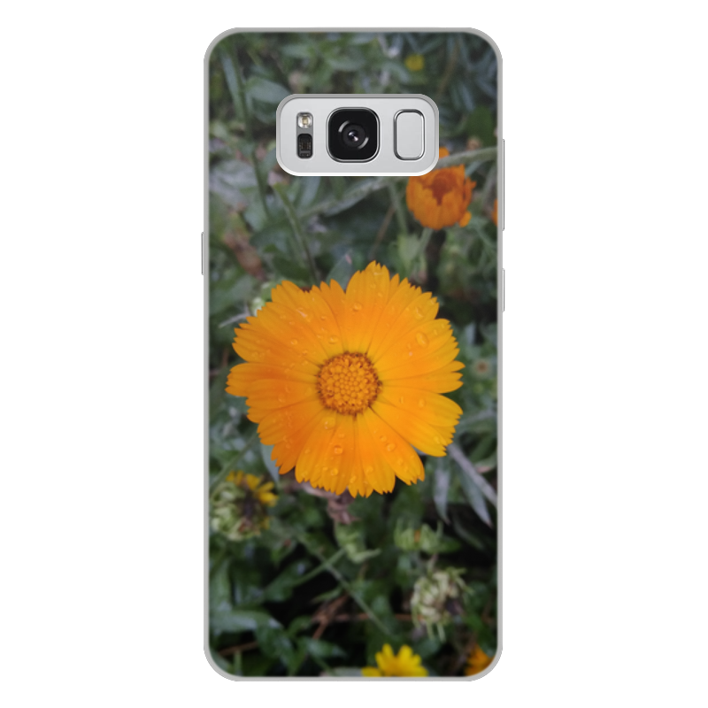 Printio Чехол для Samsung Galaxy S8 Plus, объёмная печать Летние цветы printio чехол для samsung galaxy s8 объёмная печать цветы и бабочки