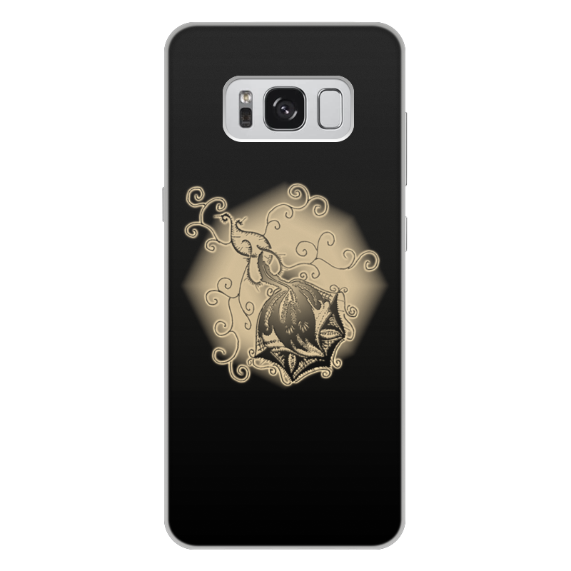 Printio Чехол для Samsung Galaxy S8 Plus, объёмная печать Ажурная роза (сепия)