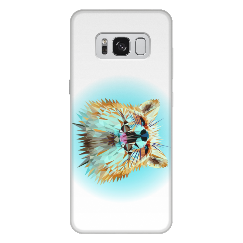 Printio Чехол для Samsung Galaxy S8 Plus, объёмная печать Low poly fox
