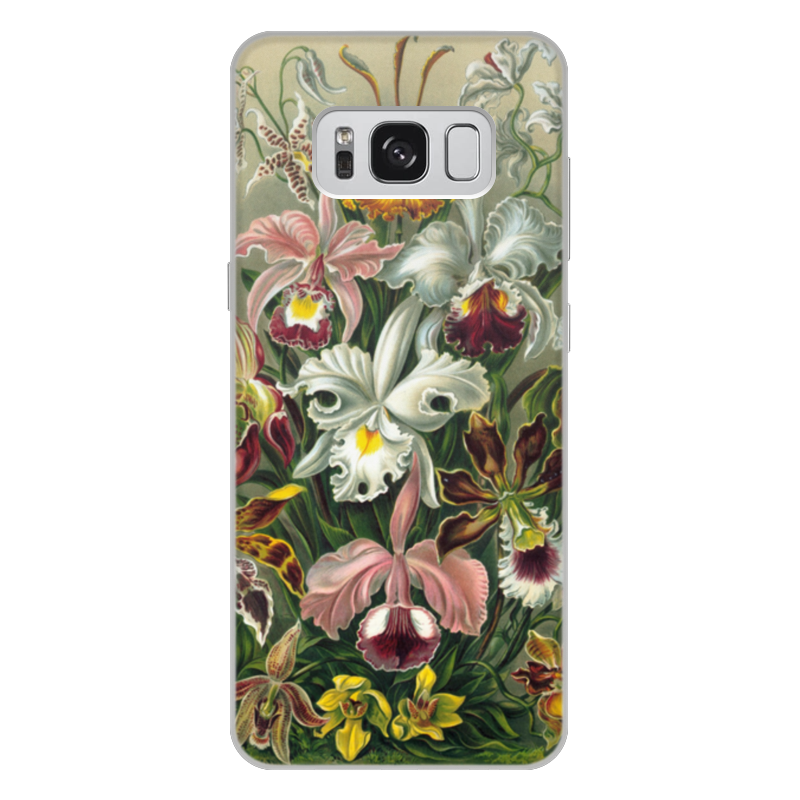 Printio Чехол для Samsung Galaxy S8 Plus, объёмная печать Орхидеи (orchideae, ernst haeckel) ультратонкий силиконовый чехол накладка для samsung galaxy a8 2018 с принтом голубые орхидеи