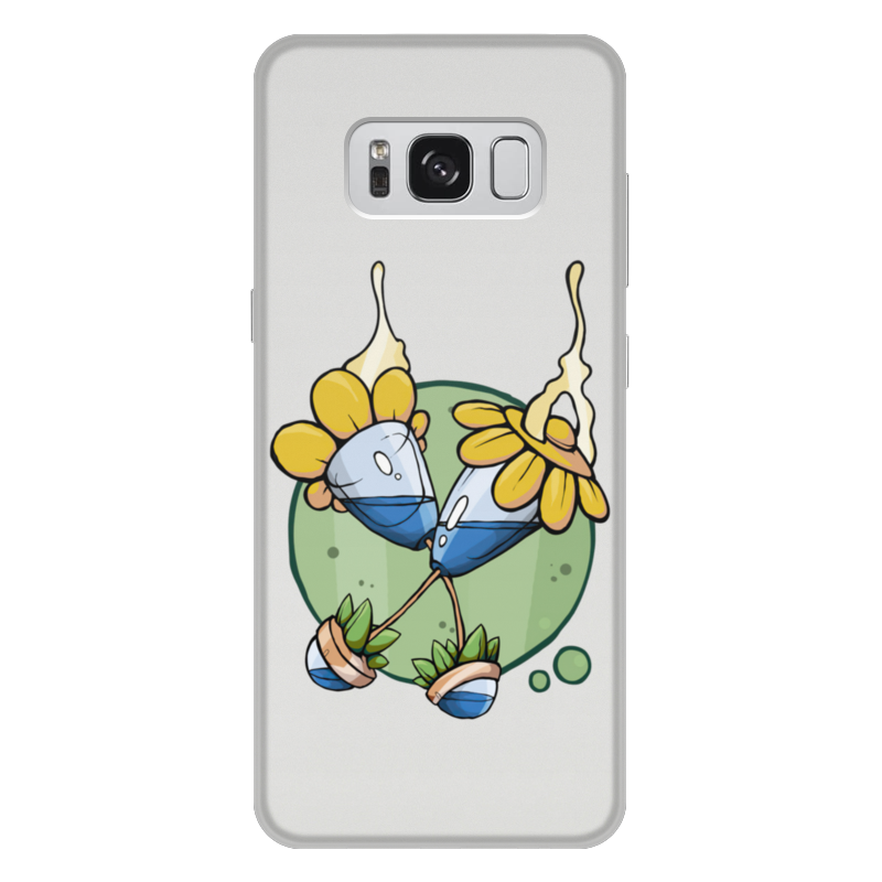 Printio Чехол для Samsung Galaxy S8 Plus, объёмная печать Цветочные узоры 4 цена и фото