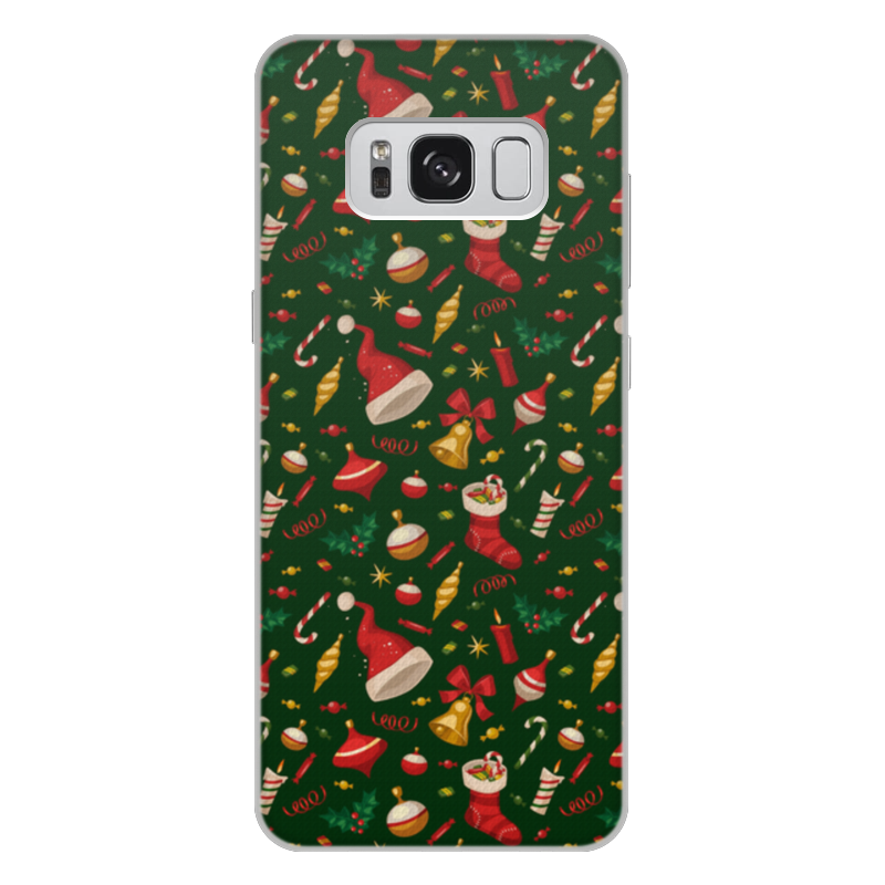 Printio Чехол для Samsung Galaxy S8 Plus, объёмная печать Новогодние праздники printio чехол для samsung galaxy s8 plus объёмная печать розовое настроение