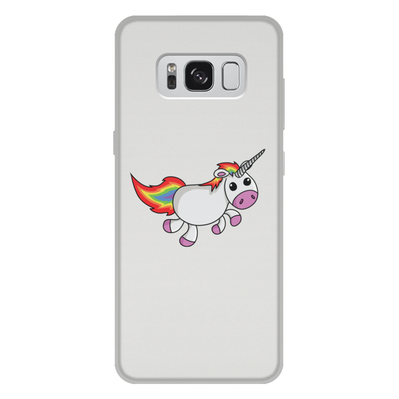 Printio Чехол для Samsung Galaxy S8 Plus, объёмная печать Единорог радужный жидкий чехол с блестками единорог с розовой гривой на samsung galaxy s9 самсунг галакси с9 плюс