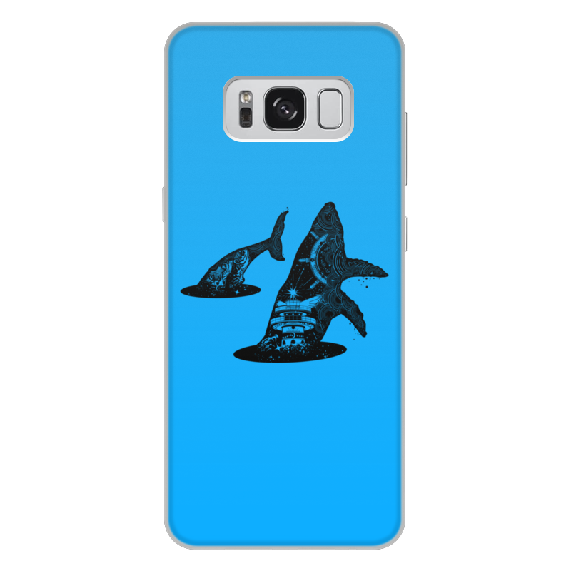 Printio Чехол для Samsung Galaxy S8 Plus, объёмная печать Кит и море printio чехол для samsung galaxy s8 объёмная печать кит и море