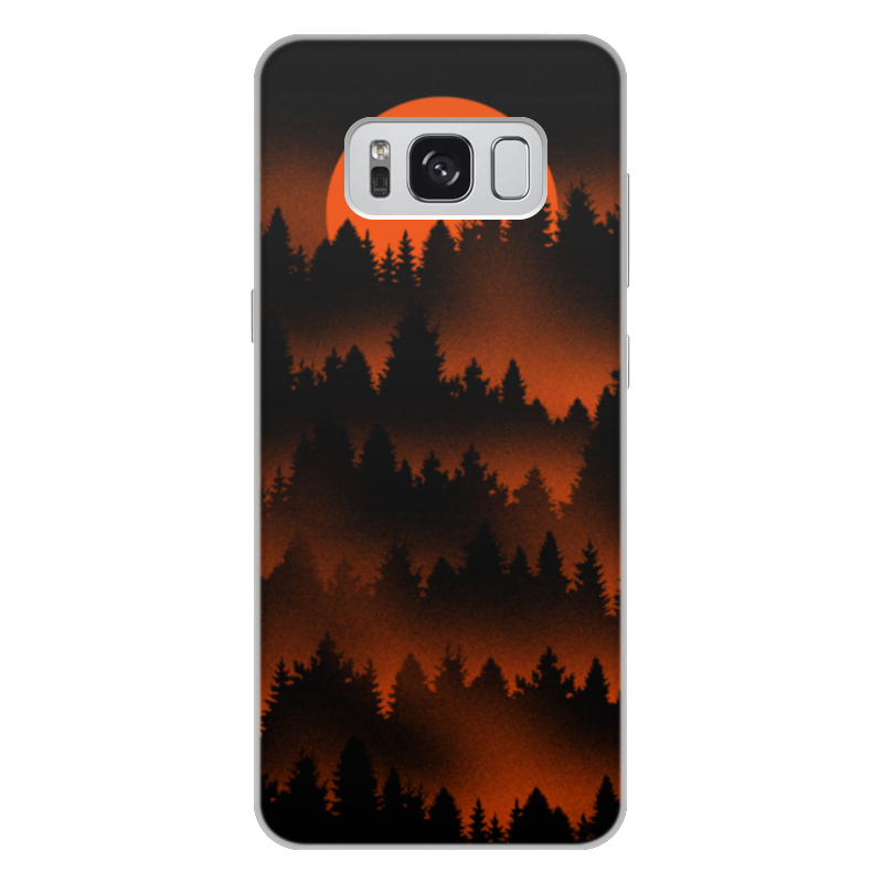 Printio Чехол для Samsung Galaxy S8 Plus, объёмная печать Зоря на лесом