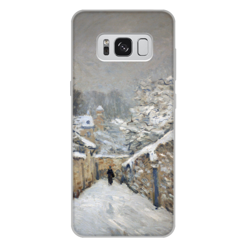 Printio Чехол для Samsung Galaxy S8 Plus, объёмная печать Снег в лувесьене (картина альфреда сислея) printio чехол для iphone 6 plus объёмная печать снег в лувесьене картина альфреда сислея
