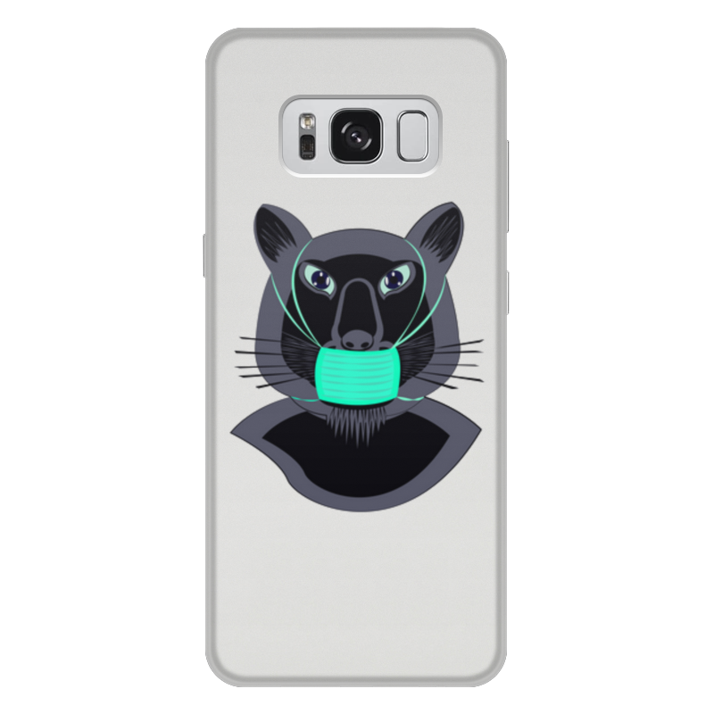 Printio Чехол для Samsung Galaxy S8 Plus, объёмная печать Пантера в маске