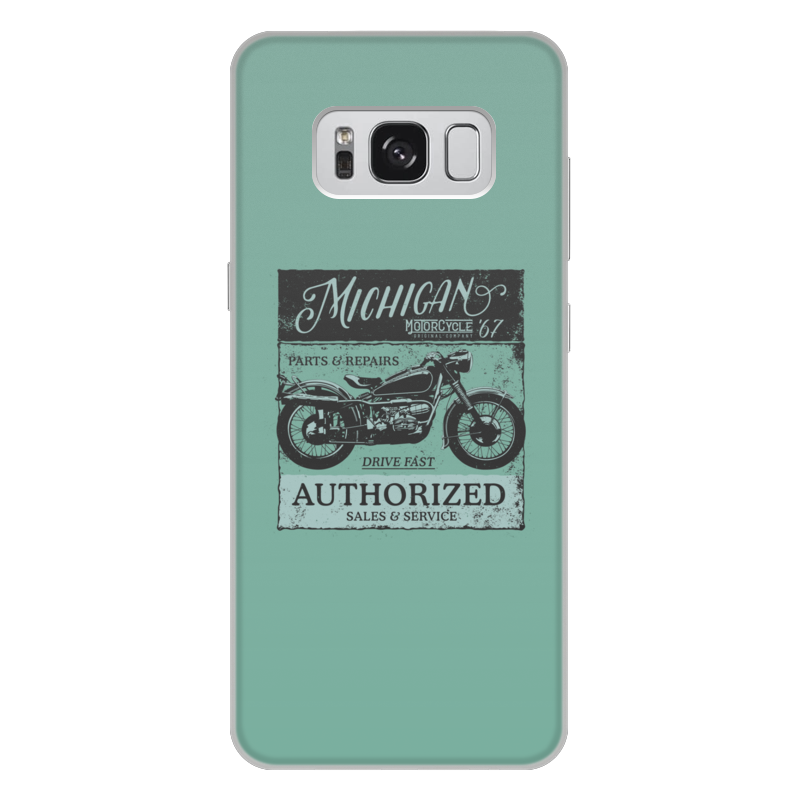 Printio Чехол для Samsung Galaxy S8 Plus, объёмная печать Michigan motorcycles 67