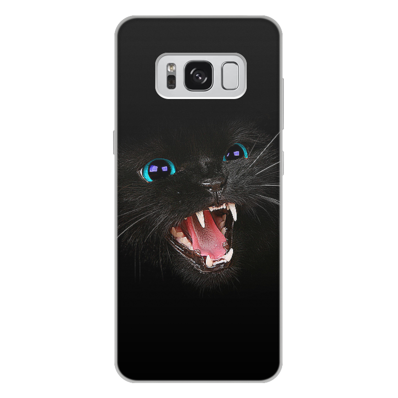 Printio Чехол для Samsung Galaxy S8 Plus, объёмная печать Черная кошка printio чехол для samsung galaxy s8 plus объёмная печать черная кошка