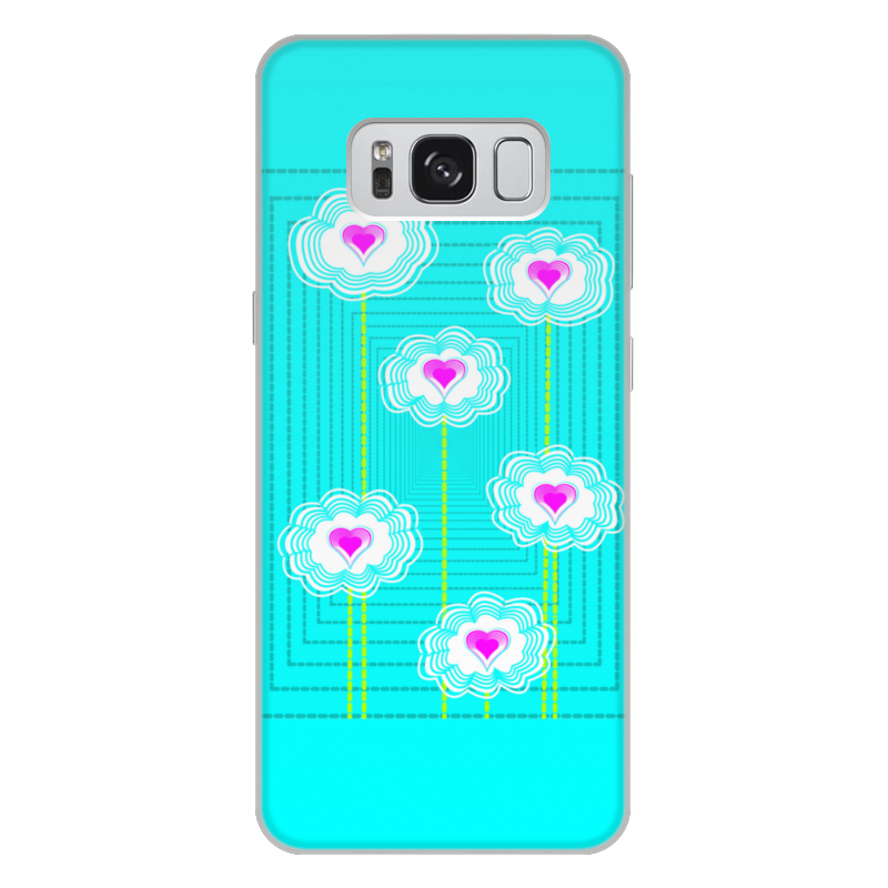 Printio Чехол для Samsung Galaxy S8 Plus, объёмная печать Цветочный паттерн жидкий чехол с блестками love нарисованные сердечки на samsung galaxy s8 самсунг галакси с8