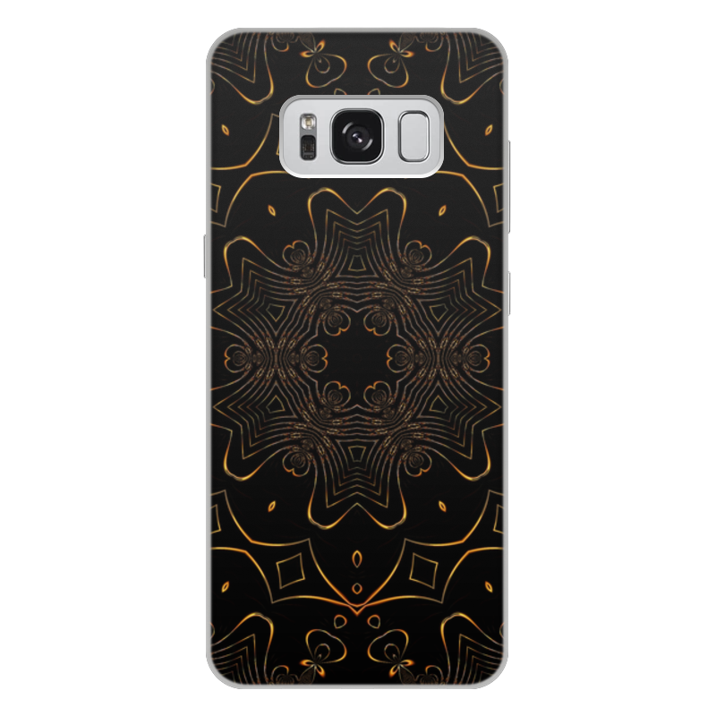 Printio Чехол для Samsung Galaxy S8 Plus, объёмная печать Золотая вязь