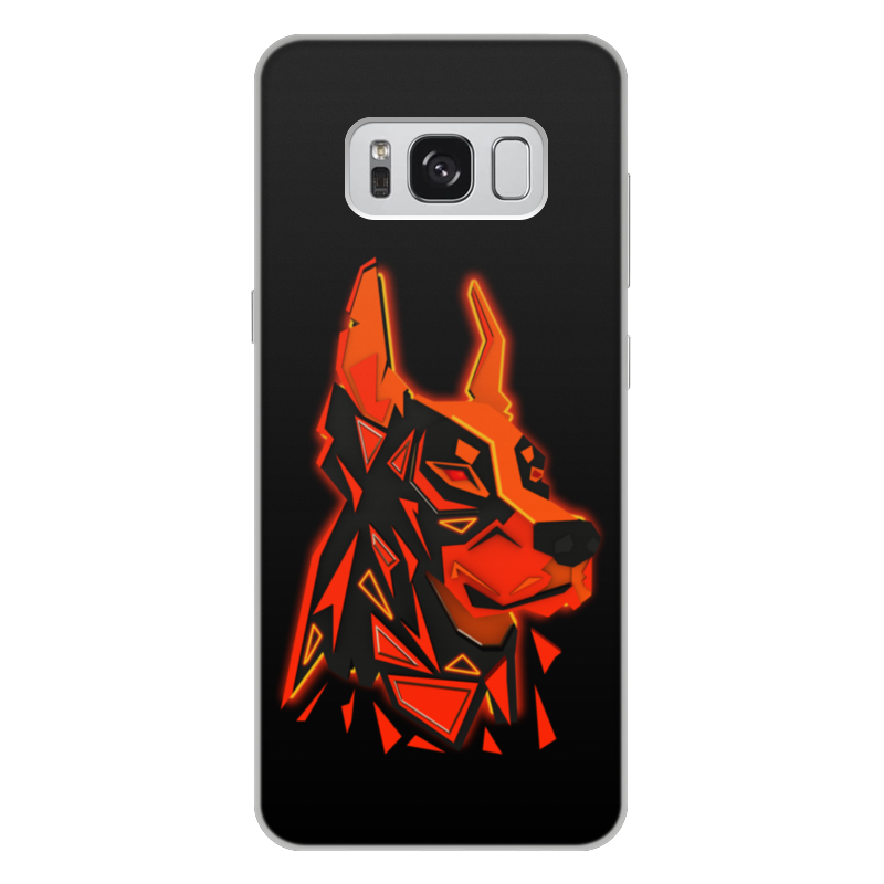 Printio Чехол для Samsung Galaxy S8 Plus, объёмная печать Доберман printio чехол для samsung galaxy s8 объёмная печать портрет собаки стафф