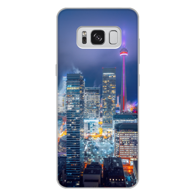 Printio Чехол для Samsung Galaxy S8 Plus, объёмная печать Ночной город printio чехол для samsung galaxy s8 plus объёмная печать город
