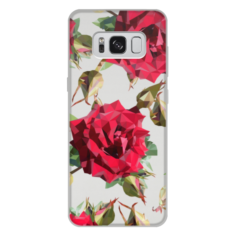Printio Чехол для Samsung Galaxy S8 Plus, объёмная печать Rose low poly vector жидкий чехол с блестками девушка в купальнике нарисованная на samsung galaxy a8 самсунг галакси а8 плюс 2018