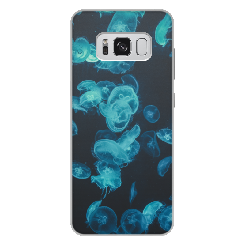 Printio Чехол для Samsung Galaxy S8 Plus, объёмная печать Морские медузы чехол mypads город в свечении для motorola moto g32 задняя панель накладка бампер
