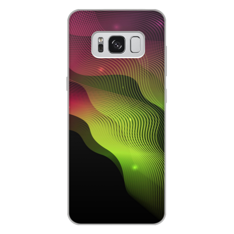 Printio Чехол для Samsung Galaxy S8 Plus, объёмная печать Яркие линии printio чехол для samsung galaxy s8 объёмная печать море линий