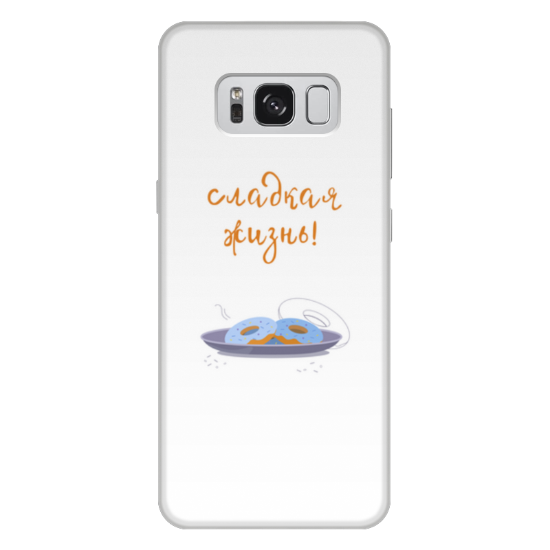 Printio Чехол для Samsung Galaxy S8 Plus, объёмная печать Сладкая жизнь! пончики