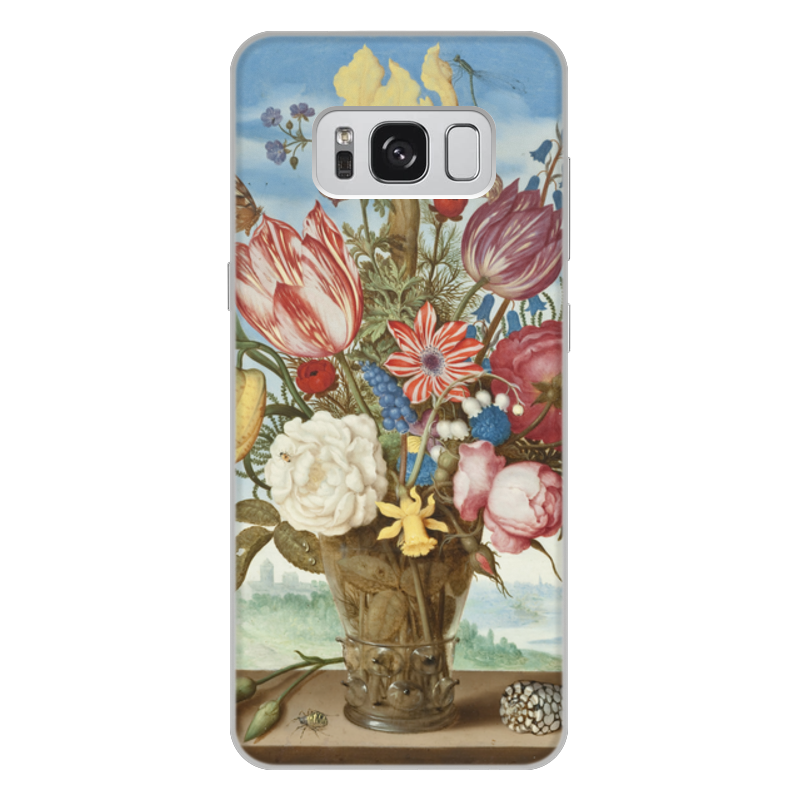 Printio Чехол для Samsung Galaxy S8 Plus, объёмная печать Букет цветов на полке (амброзиус босхарт) printio чехол для iphone 7 plus объёмная печать букет цветов на полке амброзиус босхарт