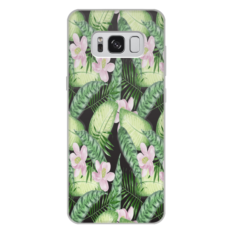 Printio Чехол для Samsung Galaxy S8 Plus, объёмная печать Тропики