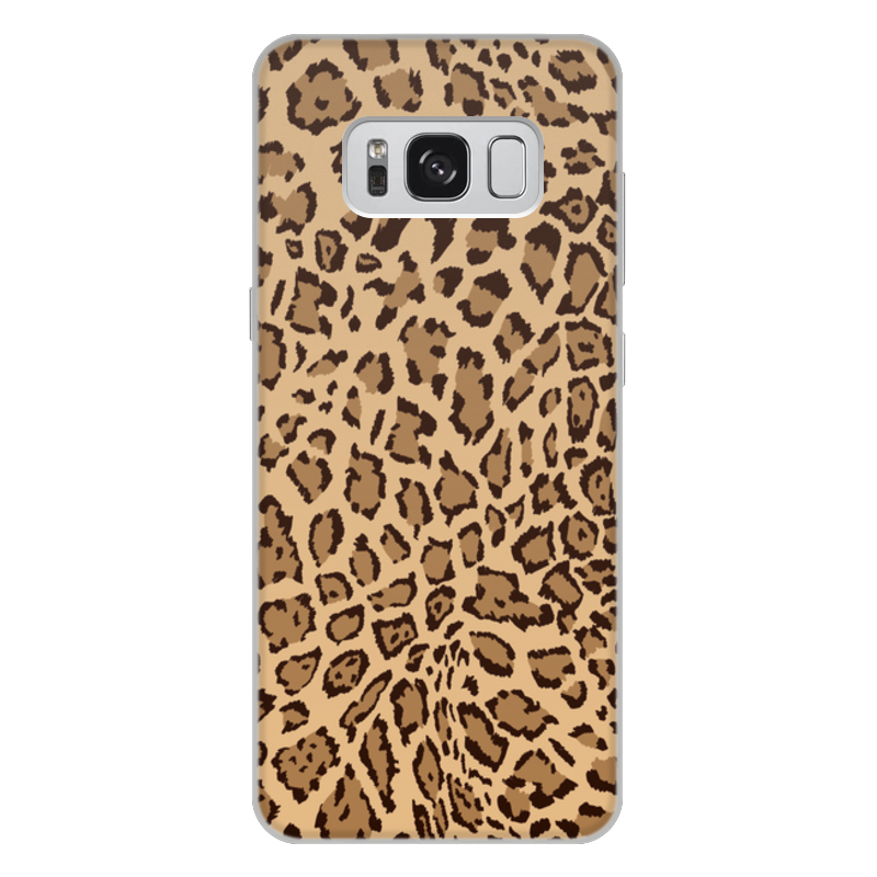 Printio Чехол для Samsung Galaxy S8 Plus, объёмная печать Леопард
