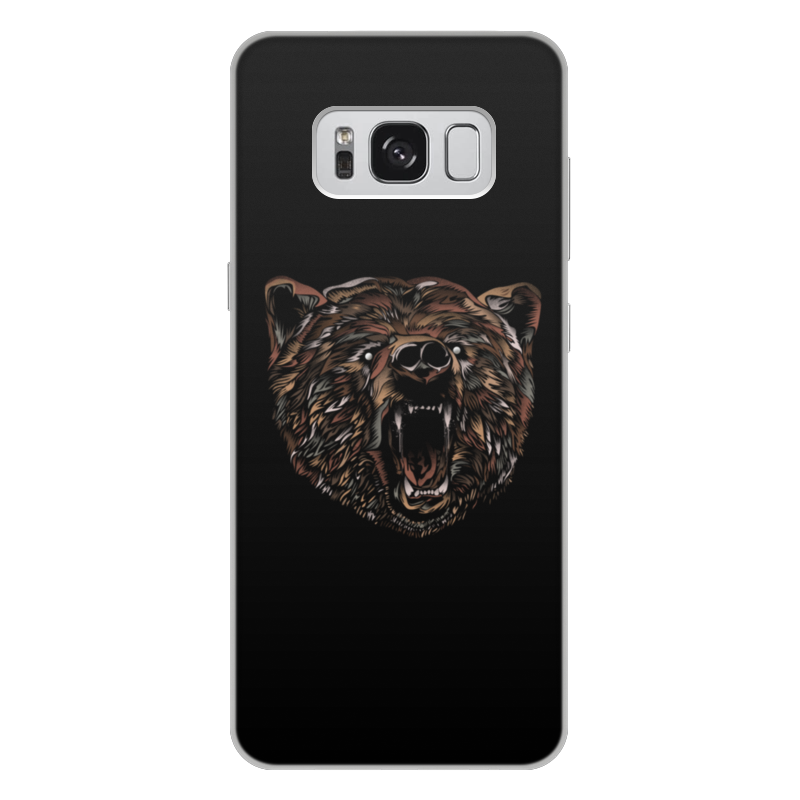 Printio Чехол для Samsung Galaxy S8 Plus, объёмная печать Пёстрый медведь