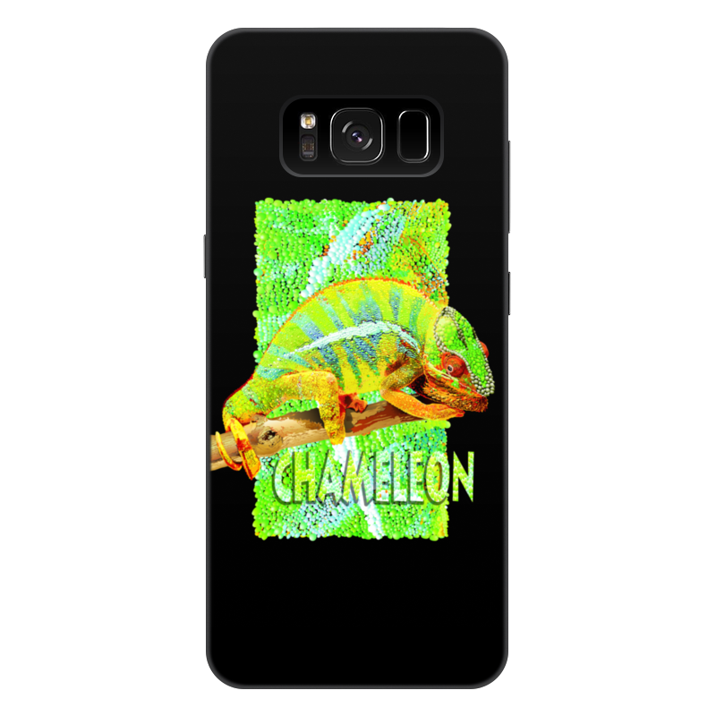 Printio Чехол для Samsung Galaxy S8 Plus, объёмная печать Хамелеон. printio чехол для samsung galaxy s8 объёмная печать хамелеон с цветами в пятнах краски