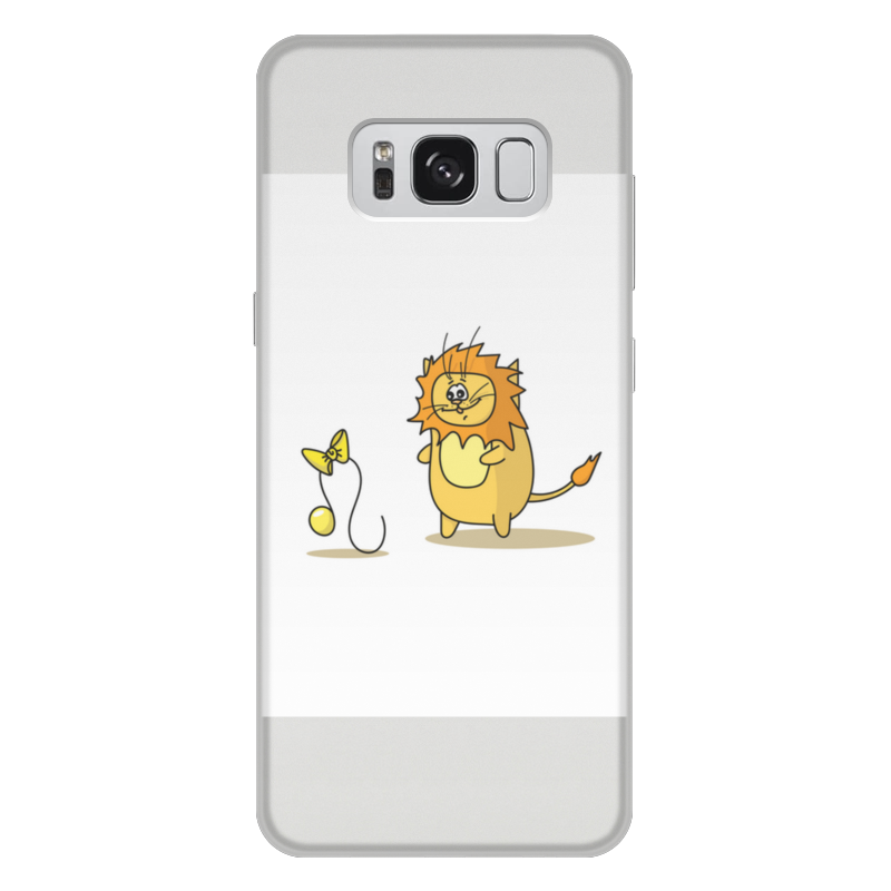 Printio Чехол для Samsung Galaxy S8 Plus, объёмная печать Кот лев. подарок для льва printio чехол для samsung galaxy s8 объёмная печать кот тесла