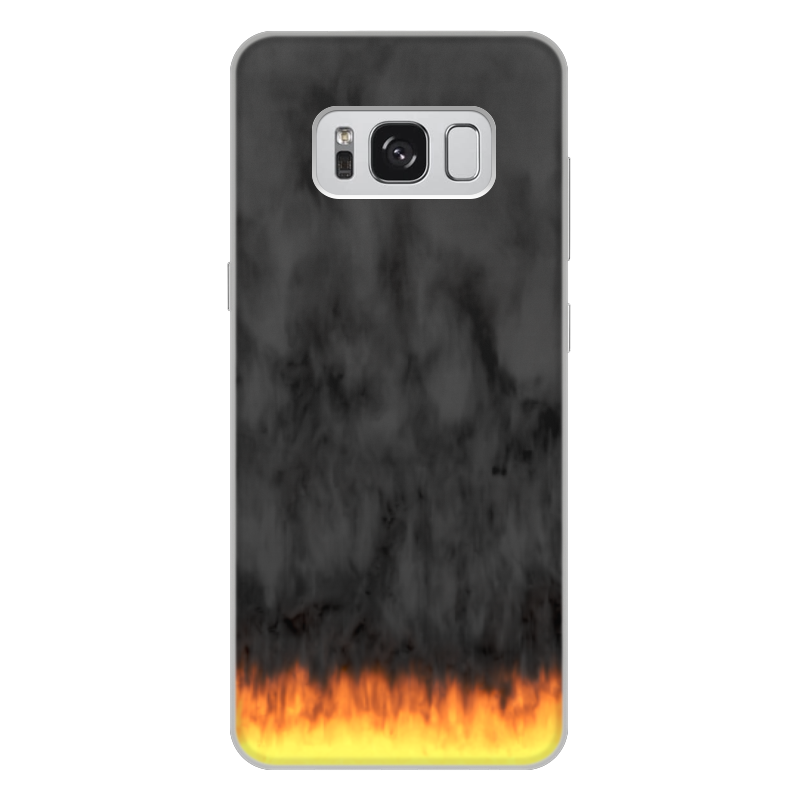 Printio Чехол для Samsung Galaxy S8 Plus, объёмная печать Пламя и дым