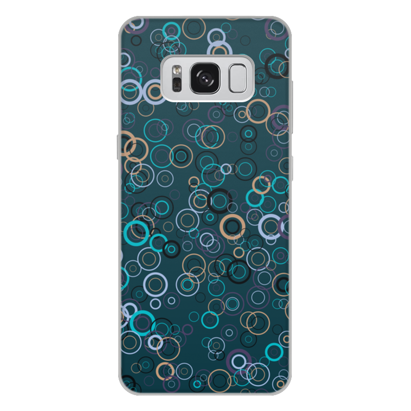 Printio Чехол для Samsung Galaxy S8 Plus, объёмная печать Круги printio чехол для samsung galaxy s8 объёмная печать круги