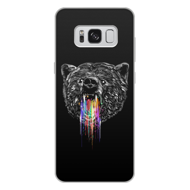 Printio Чехол для Samsung Galaxy S8 Plus, объёмная печать Радужный медведь