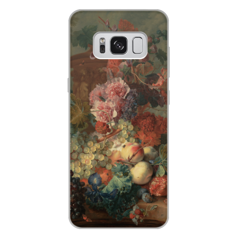 Printio Чехол для Samsung Galaxy S8 Plus, объёмная печать Цветы (ян ван хёйсум) printio чехол для samsung galaxy s6 edge объёмная печать ваза с цветами ян ван хёйсум