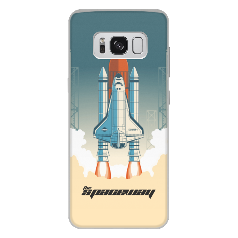 Printio Чехол для Samsung Galaxy S8 Plus, объёмная печать Покорение космоса