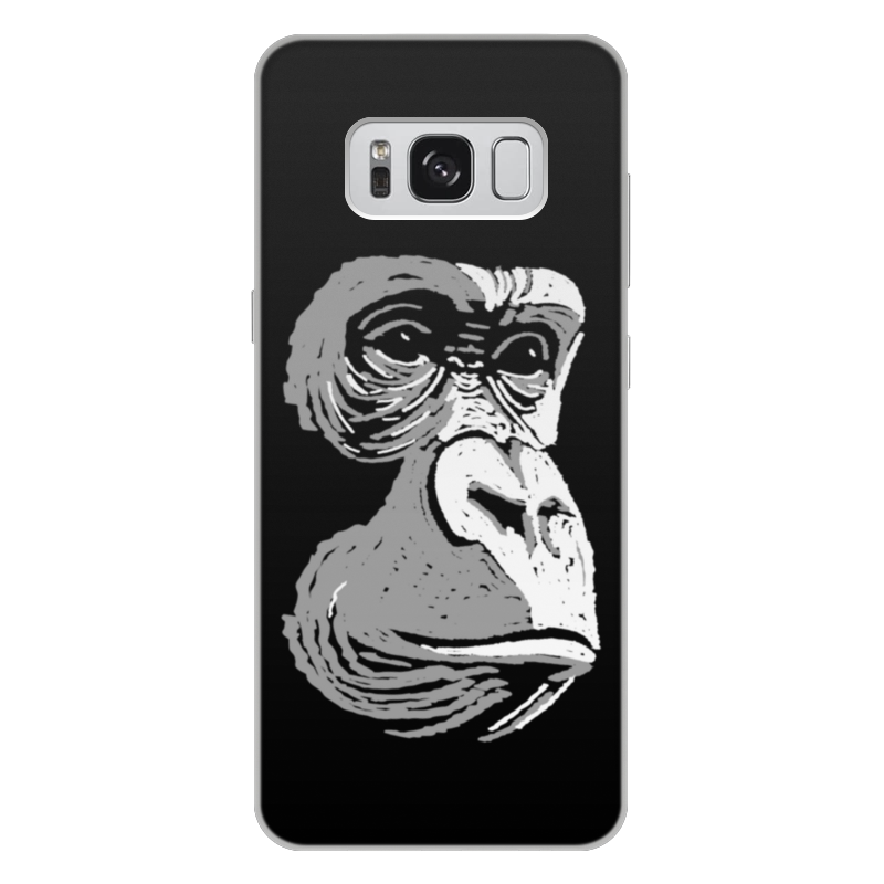Printio Чехол для Samsung Galaxy S8 Plus, объёмная печать Горилла printio чехол для samsung galaxy s8 объёмная печать космическая горилла