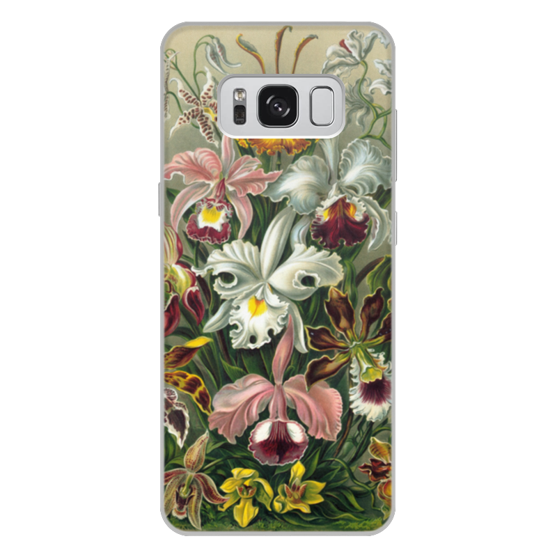 Printio Чехол для Samsung Galaxy S8 Plus, объёмная печать Орхидеи эрнста геккеля
