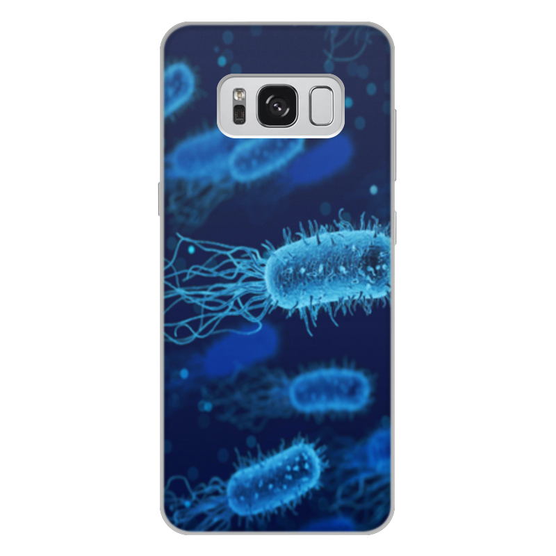Printio Чехол для Samsung Galaxy S8 Plus, объёмная печать Микробы printio чехол для samsung galaxy s8 plus объёмная печать микробы