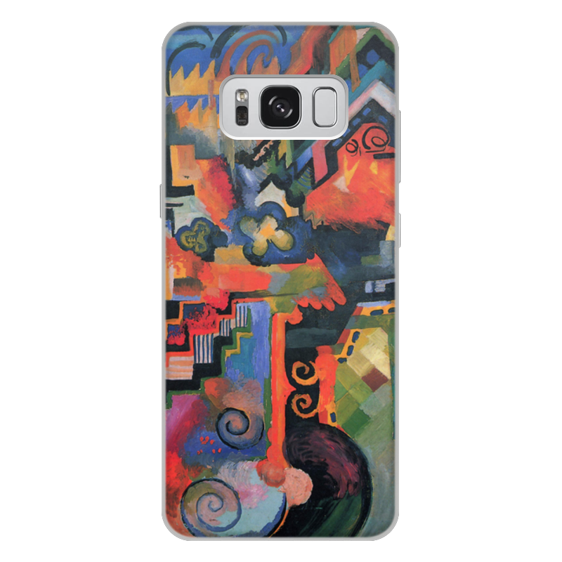 Printio Чехол для Samsung Galaxy S8 Plus, объёмная печать Цветовая композиция (август маке) printio чехол для iphone 6 plus объёмная печать цветовая композиция август маке