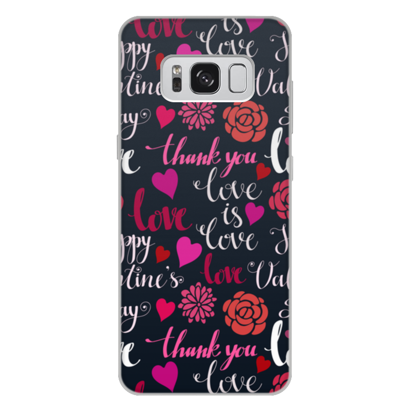 Printio Чехол для Samsung Galaxy S8 Plus, объёмная печать День св. валентина