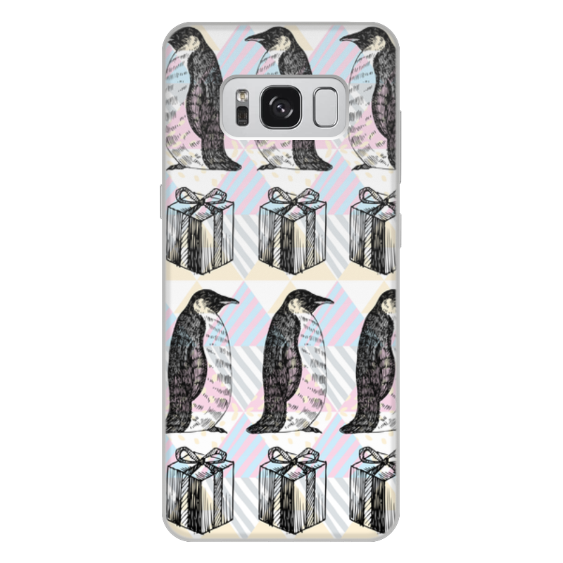 Printio Чехол для Samsung Galaxy S8 Plus, объёмная печать Пингвины printio чехол для samsung galaxy s8 объёмная печать веселые пингвины
