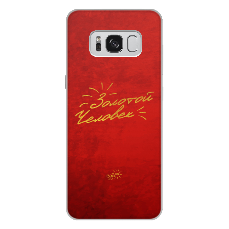 Printio Чехол для Samsung Galaxy S8 Plus, объёмная печать Золотой человек - ego sun