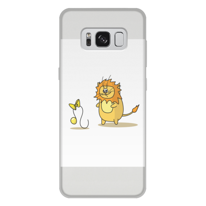 Printio Чехол для Samsung Galaxy S8 Plus, объёмная печать Кот лев. подарок для льва printio чехол для samsung galaxy s7 edge объёмная печать кот лев подарок для льва