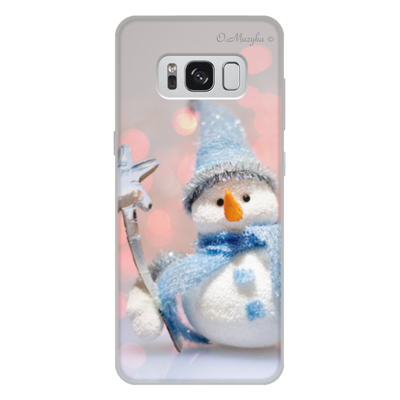 Printio Чехол для Samsung Galaxy S8 Plus, объёмная печать Милый снеговик printio чехол для samsung galaxy s8 plus объёмная печать милый снеговик