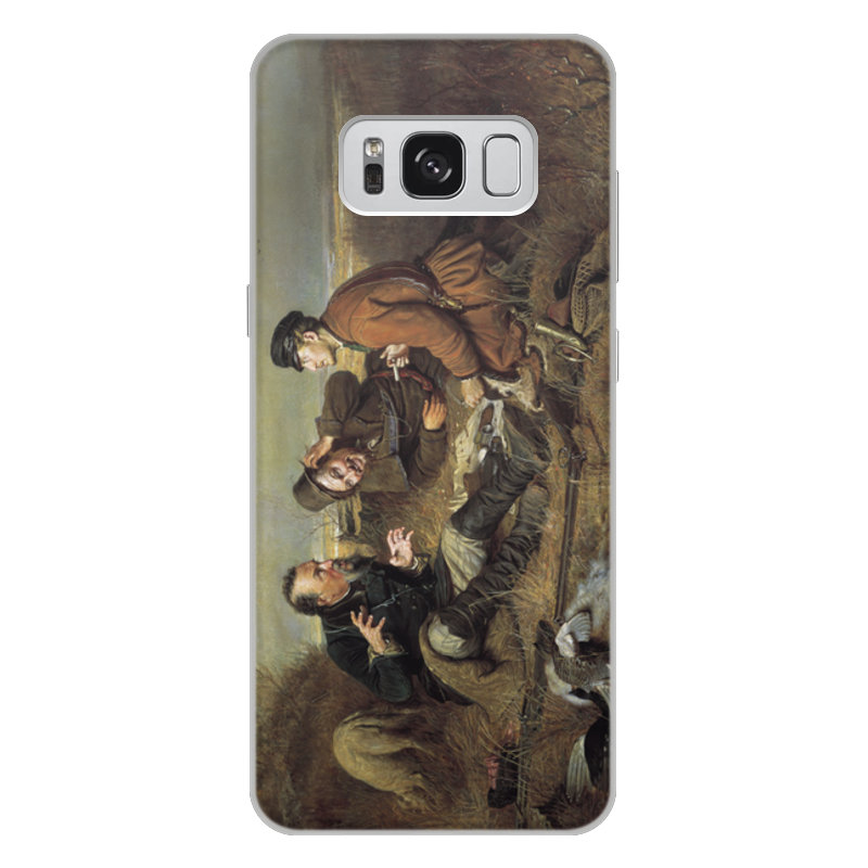 Printio Чехол для Samsung Galaxy S8 Plus, объёмная печать Охотники на привале (василий перов)